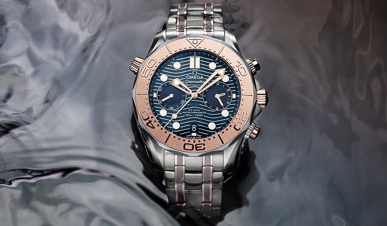 Đồng hồ Omega Seamaster Chronometer 300 Co-Axial Master vàng hồng - Ảnh 11