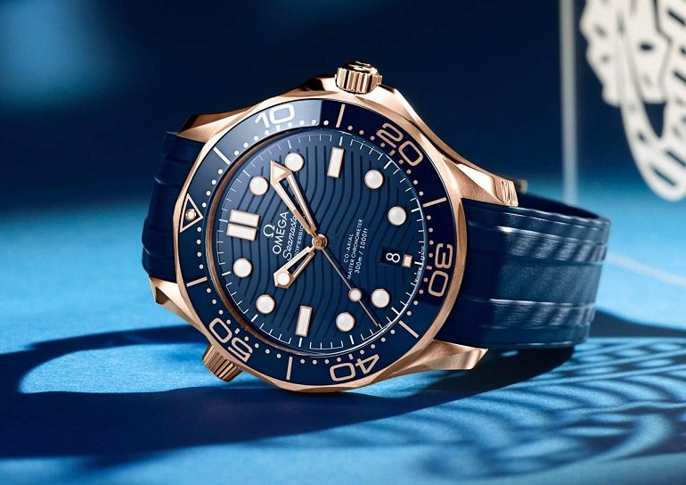 Đồng hồ Omega Seamaster Chronometer xanh dương- Ảnh 10