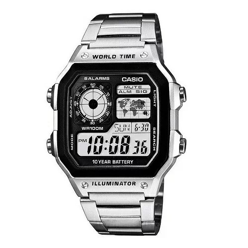 10 mẫu đồng hồ nam, nữ bán chạy nhất tại Rạch Giá (Kiên Giang) - Ảnh: Casio AE-1200WHD-1AVDF