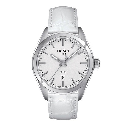 10 mẫu đồng hồ nữ màu trắng đẹp, thời trang giá rẻ nhất - Ảnh: Tissot T101.210.16.031.00