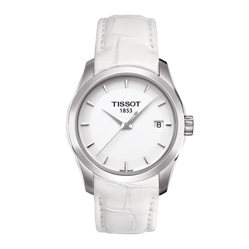 10 mẫu đồng hồ nữ màu trắng đẹp, thời trang giá rẻ nhất - Ảnh: Tissot T035.210.16.011.00
