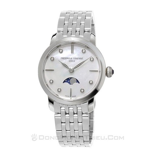 10 mẫu đồng hồ xà cừ, đính kim cương cho phụ nữ trung niên - Ảnh: Frederique Constant FC-206MPWD1S6B