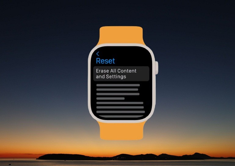 Reset Apple Watch ở mục cài đặt thiết bị - Hình 2