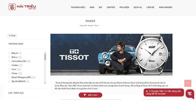 TOP 3 trang web đồng hồ Tissot chính hãng đã xác thực 100 - Ảnh 3