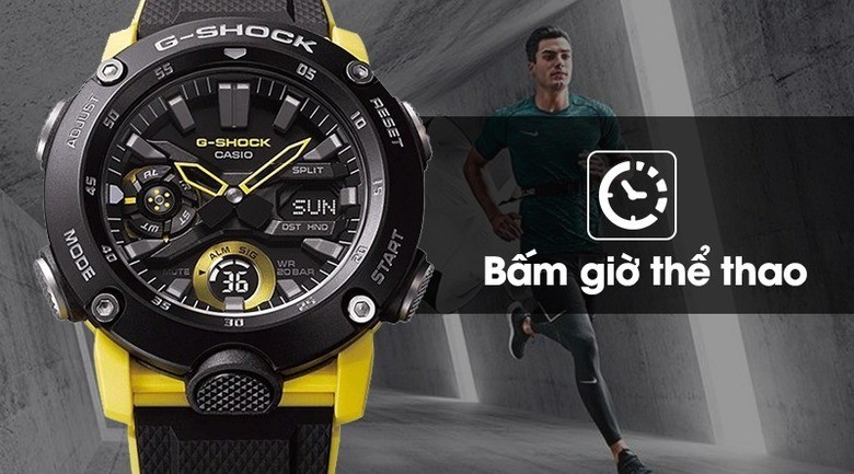300 đồng hồ Casio G Shock GA 2000 đẹp bền đa tính năng - Ảnh 6