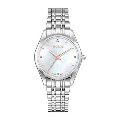 48 mẫu đồng hồ xà cừ nữ quà tặng 20 tháng 10, có ưu đãi kép - Ảnh: Doxa D204SWH