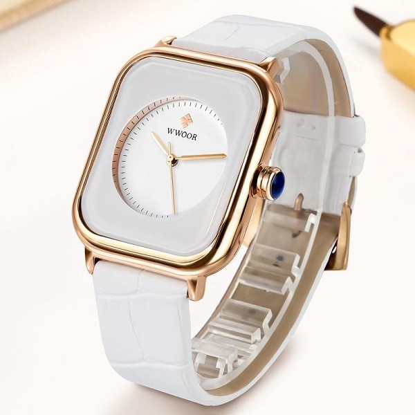 Đồng hồ Wwoor chính hãng nữ với thiết kế tinh tế - Hình 4