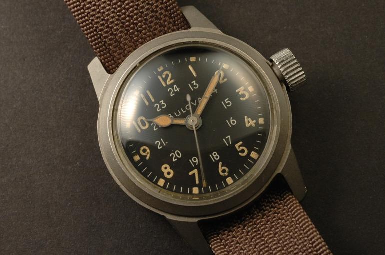 6 mẫu đồng hồ quân đội Mỹ đã dùng trong chiến tranh Việt Nam BULOVA MIL-W-3818A 1958-1962