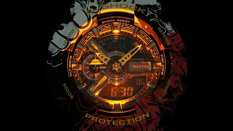 G Shock GA One Piece trang bị đèn Led màu hổ phách - hình 7