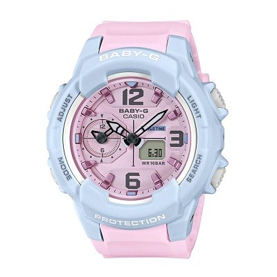 9 lưu ý đặc biệt quan trọng khi mua đồng hồ điện tử cho bé gái - Ảnh: Baby-G BGA-230PC-2BDR