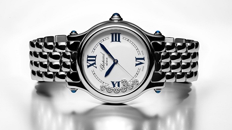 Mẫu đồng hồ Chopard kết hợp kim cương và vỏ thép không gỉ-Hình 8