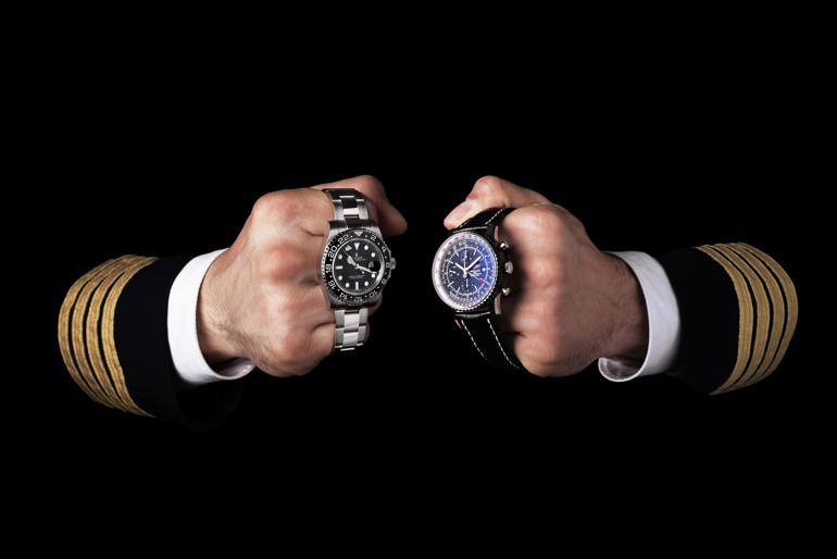 Đồng Hồ GMT Là Gì? Cách Xem Và Sử Dụng Đồng Hồ Có GMT Rolex GMT Master Breitling Navitimer
