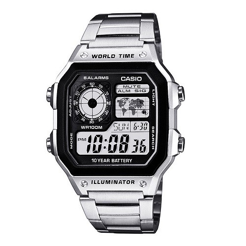 10 mẫu đồng hồ nam Cần Thơ bán chạy nhất hiện nay - Ảnh: Casio AE-1200WHD-1AVDF