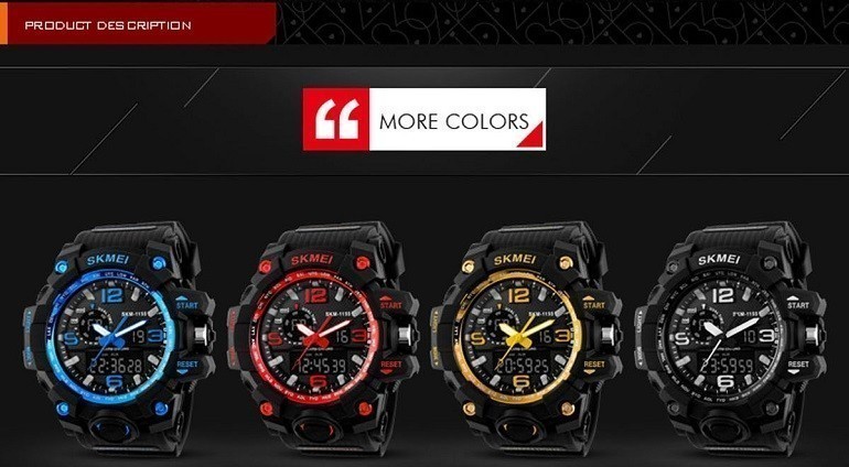Đồng hồ Skmei Trung Quốc, sao chép 95% thiết kế của Casio - Ảnh: 1