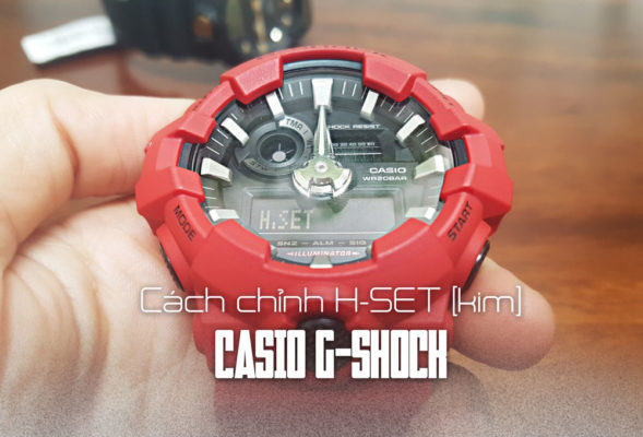 Hướng dẫn cách chỉnh H-SET (kim) đồng hồ Casio G-Shock đơn giản