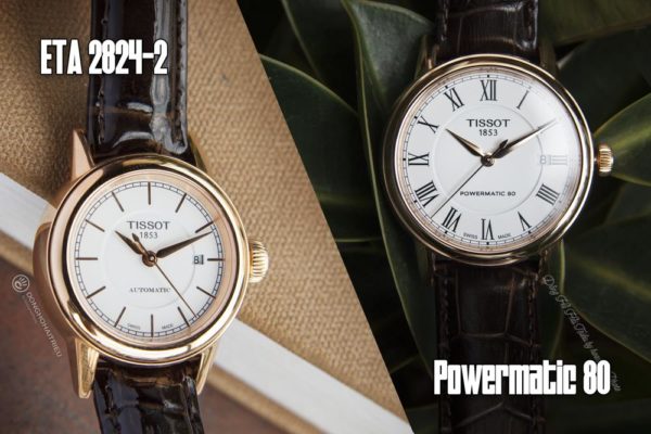 So sánh đồng hồ dùng máy ETA 2824-2 và Powermatic 80