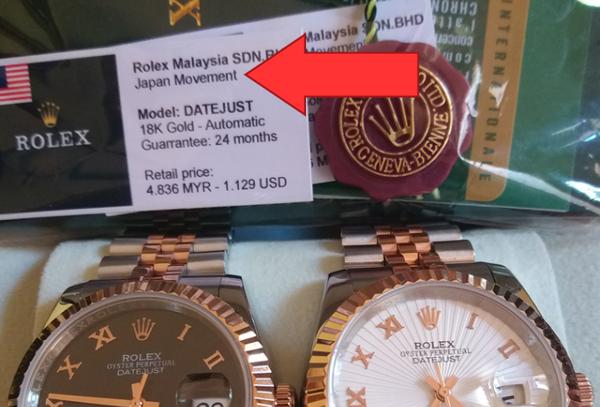 Thực Hư Đồng Hồ Rolex Malaysia Là Gì, Hàng Miễn Thuế Hay Hàng Giả Japan Movement