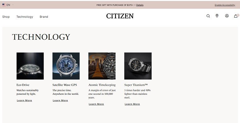TOP 3 trang web của đồng hồ Citizen chính hãng 100% tại VN