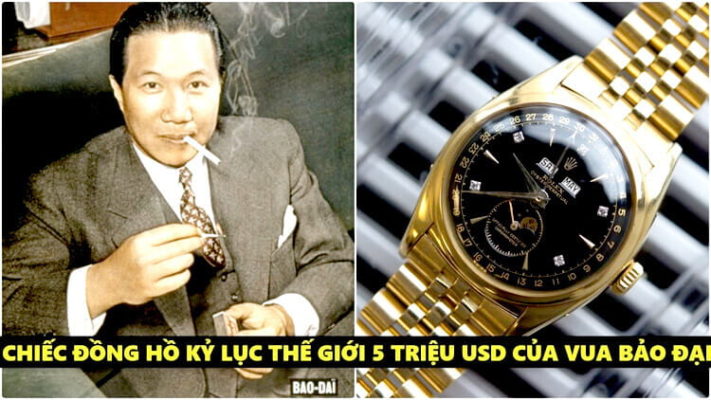 Đồng hồ của vua Bảo Đại – Siêu phẩm Rolex Reference 6062 có giá bán kỷ lục