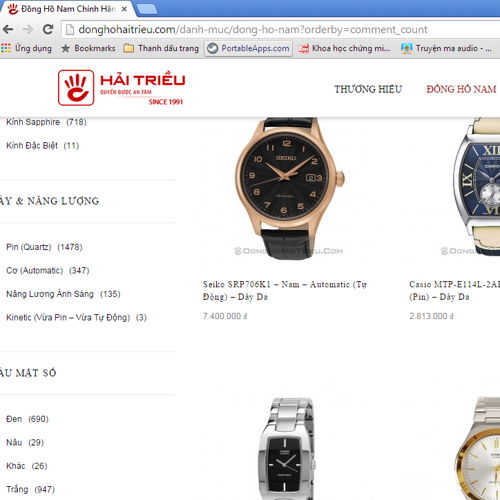so sánh mua đồng hồ trên Amazon và Watches HT