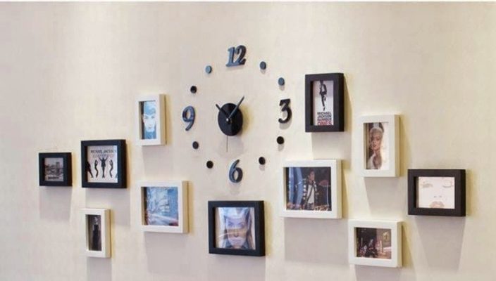 TOP mẫu đồng hồ dán tường 3d, nghệ thuật đẹp cho nhà ở