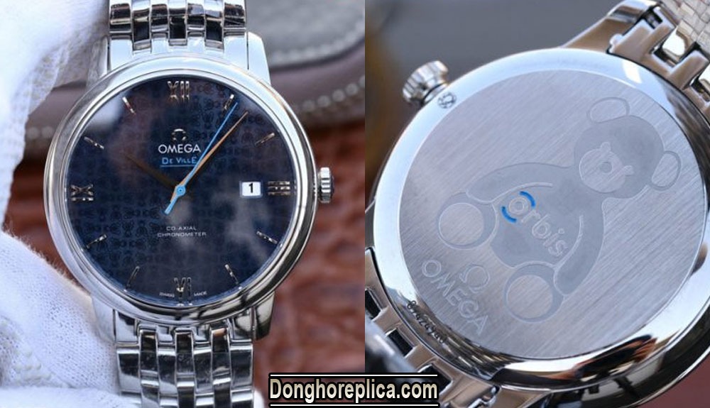 Omega Stainless Steel Back Water Resistant Super Fake Máy Thụy Sỹ