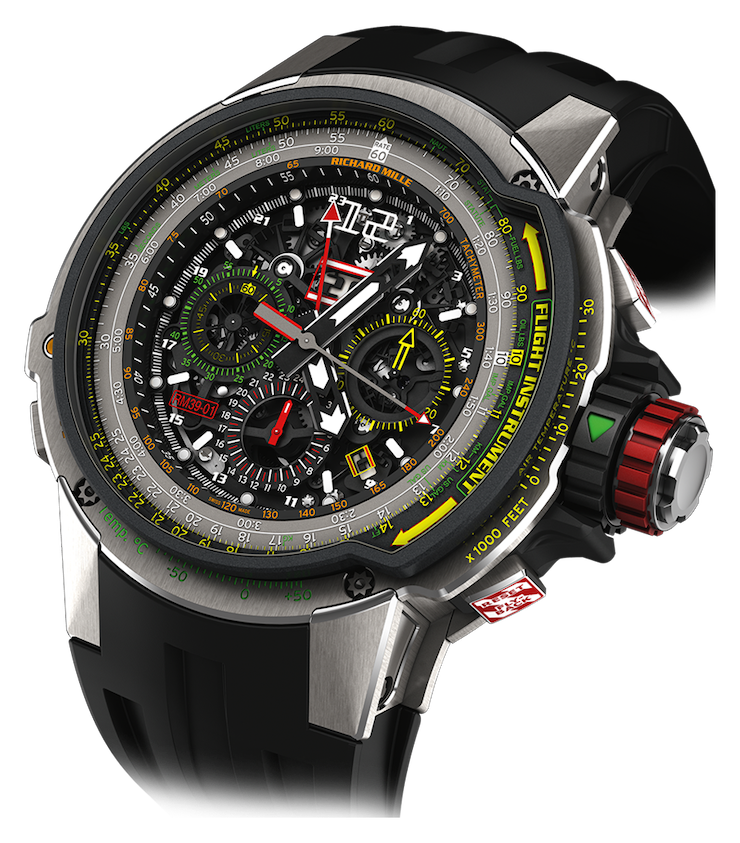 Đồng hồ RM 39-01 Automatic Aviation E6-B Flyback Chronograph