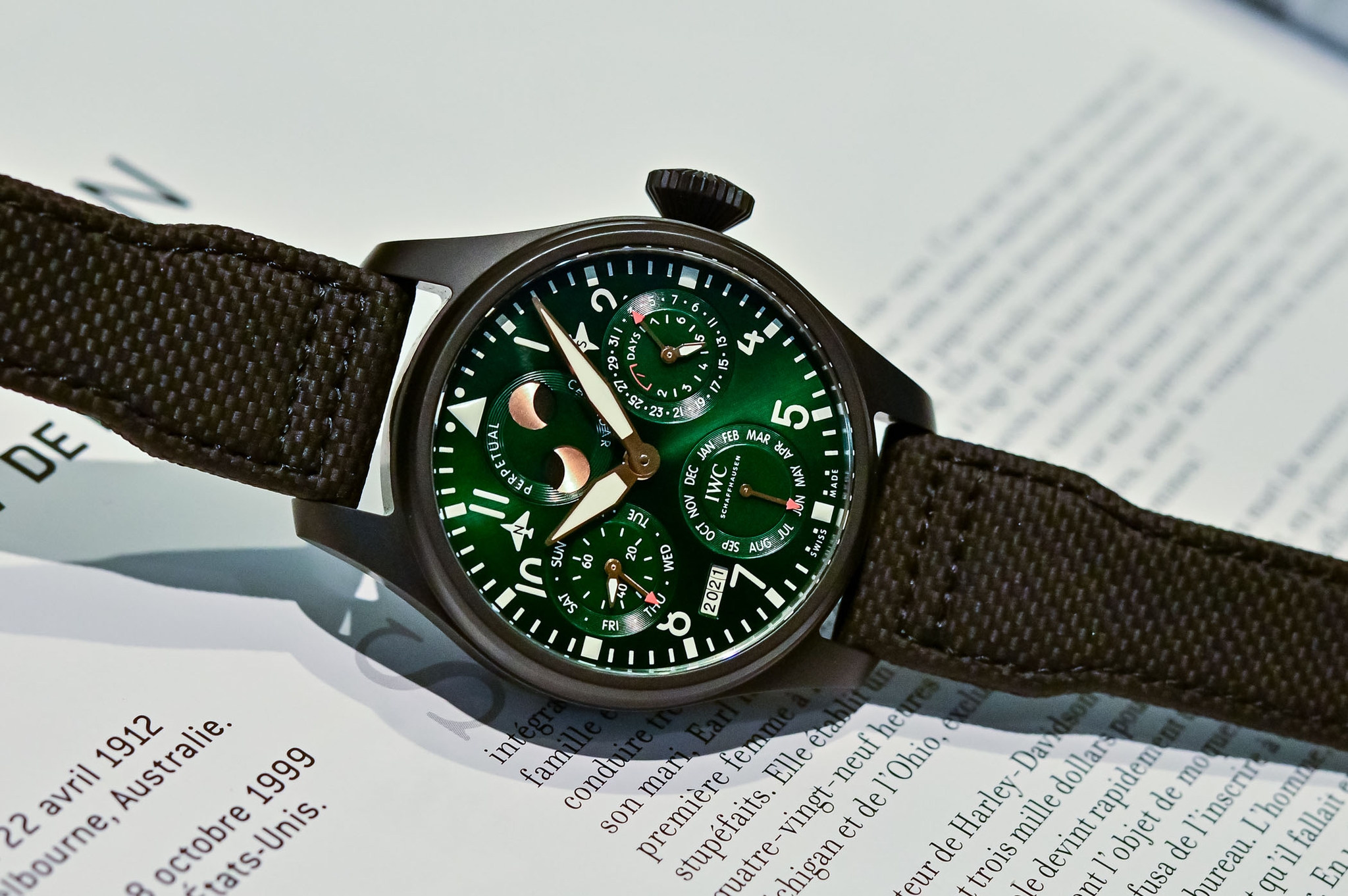 Đồng hồ IWC Big Pilot’s Watch Perpetual Calendar Edition Racing Green