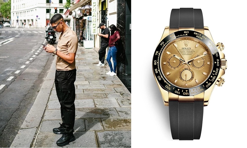 Achraf Hakimi - PSG - Rolex Watch Model: Rolex Daytona