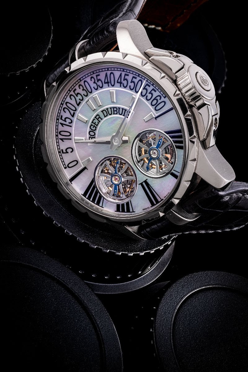 đồng hồ Roger Dubuis Limited Edition White Gold Double Tourbillon 