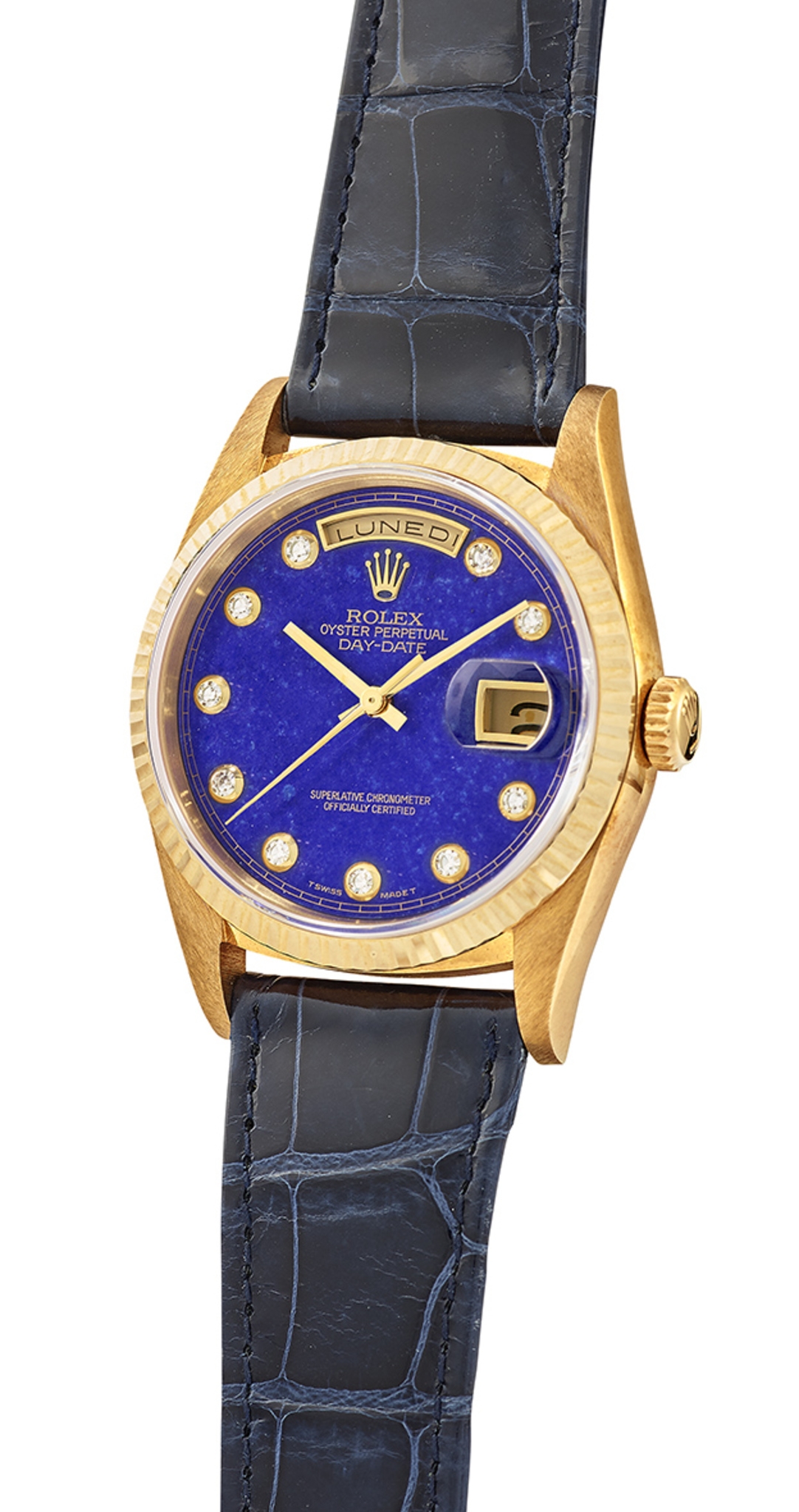 Đồng hồ Rolex Day-Date 18238 Mặt số Lapis-Lazuli xanh 