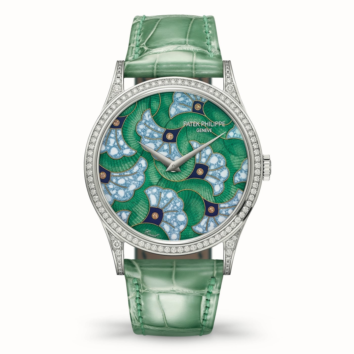 Đồng hồ Calatrava ref. 5077/100G-043 "Wax Print in Greens"