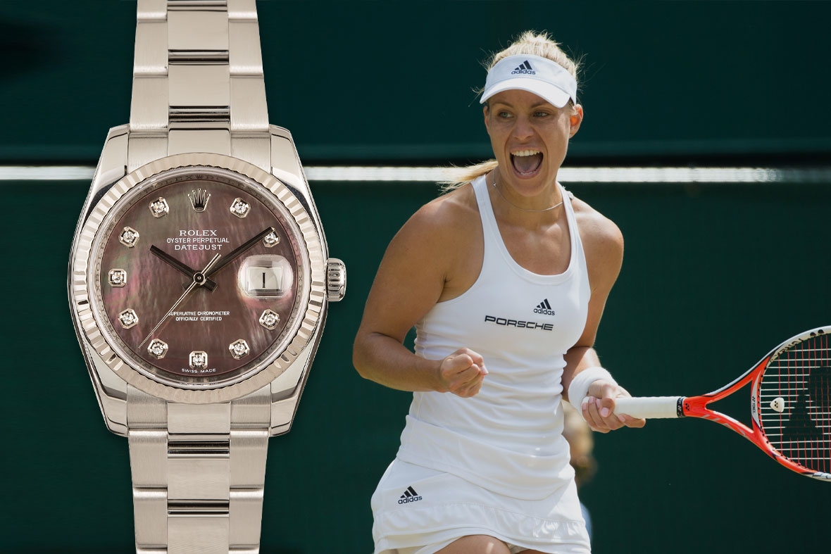 Tay vợt Angelique Kerber - Đồng hồ Rolex Datejust