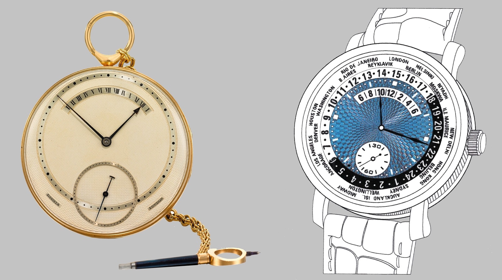 Cơ chế retrograde là một sáng tạo của người thợ chế tác đồng hồ vĩ đại George Daniels