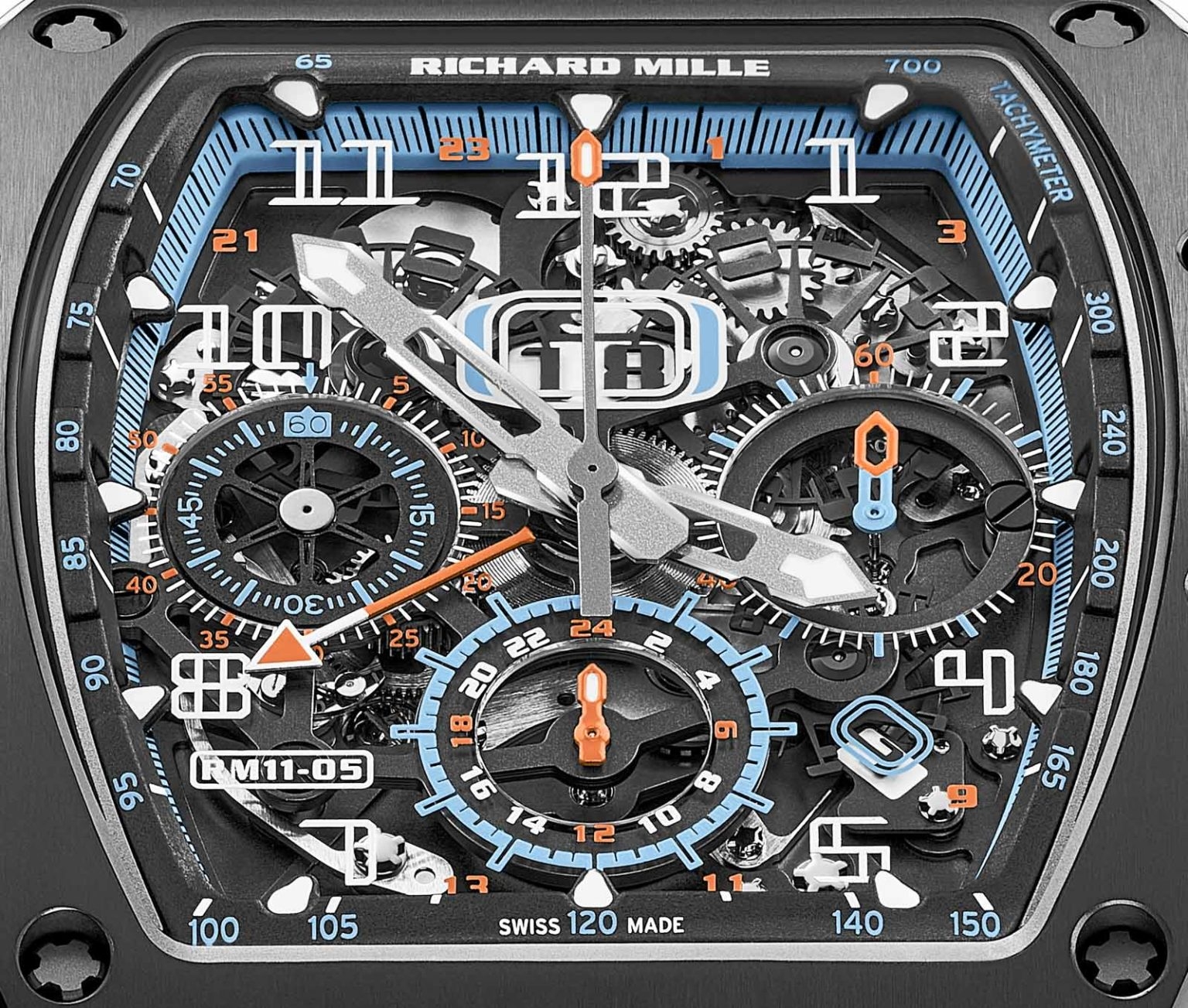 Đồng hồ Richard Mille RM 11-05 Automatic Flyback Chronograph GMT xuất hiện trong vật liệu mới