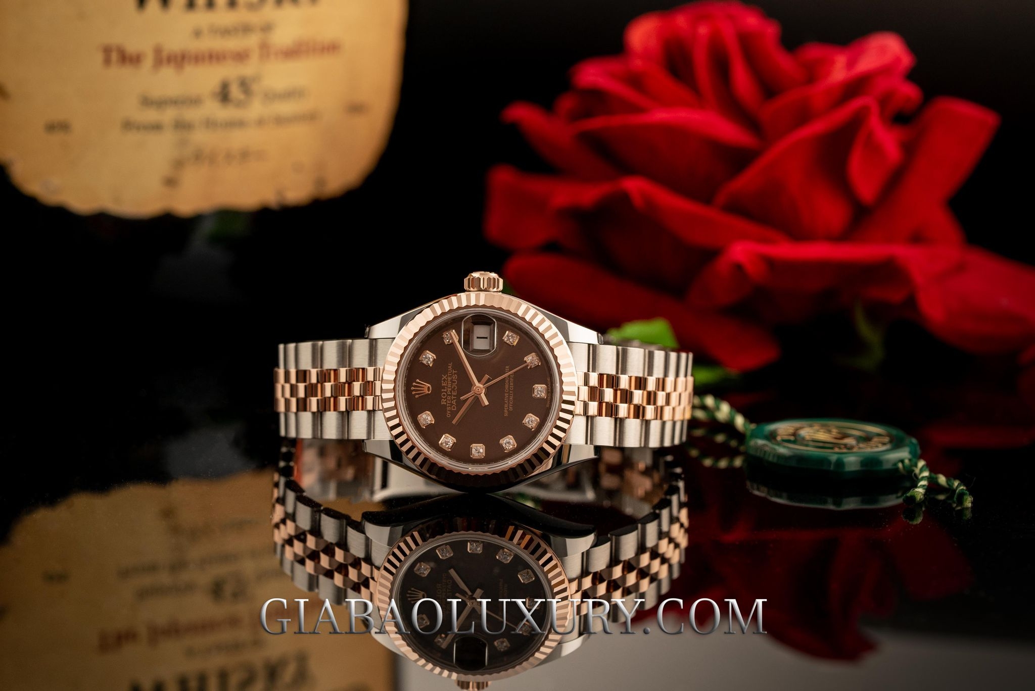 Đồng hồ Rolex Lady Datejust 279171 Mặt Số Chocolate Nạm Kim Cương