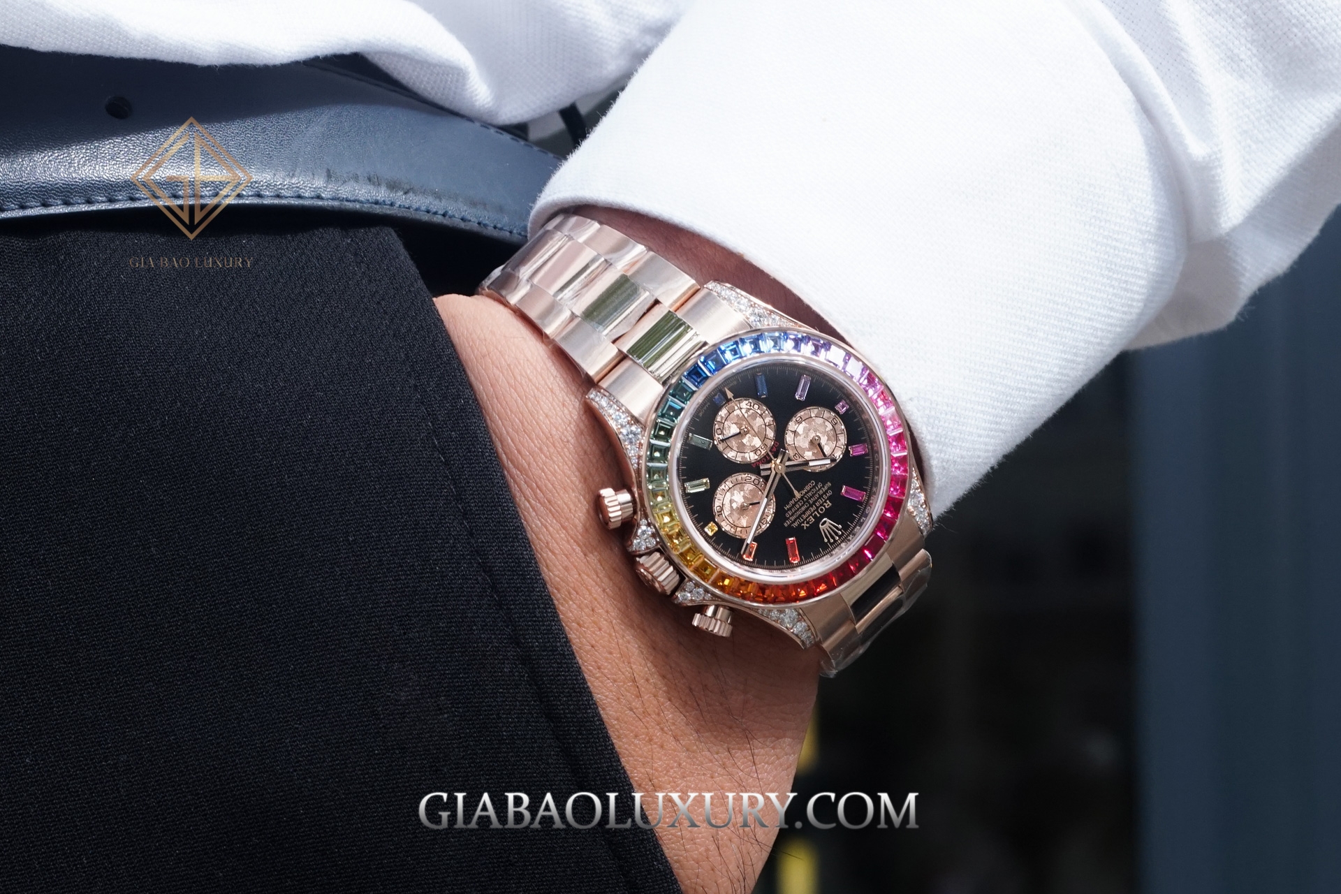 đồng hồ Rolex Daytona Rainbow Everose Gold 116595RBOW