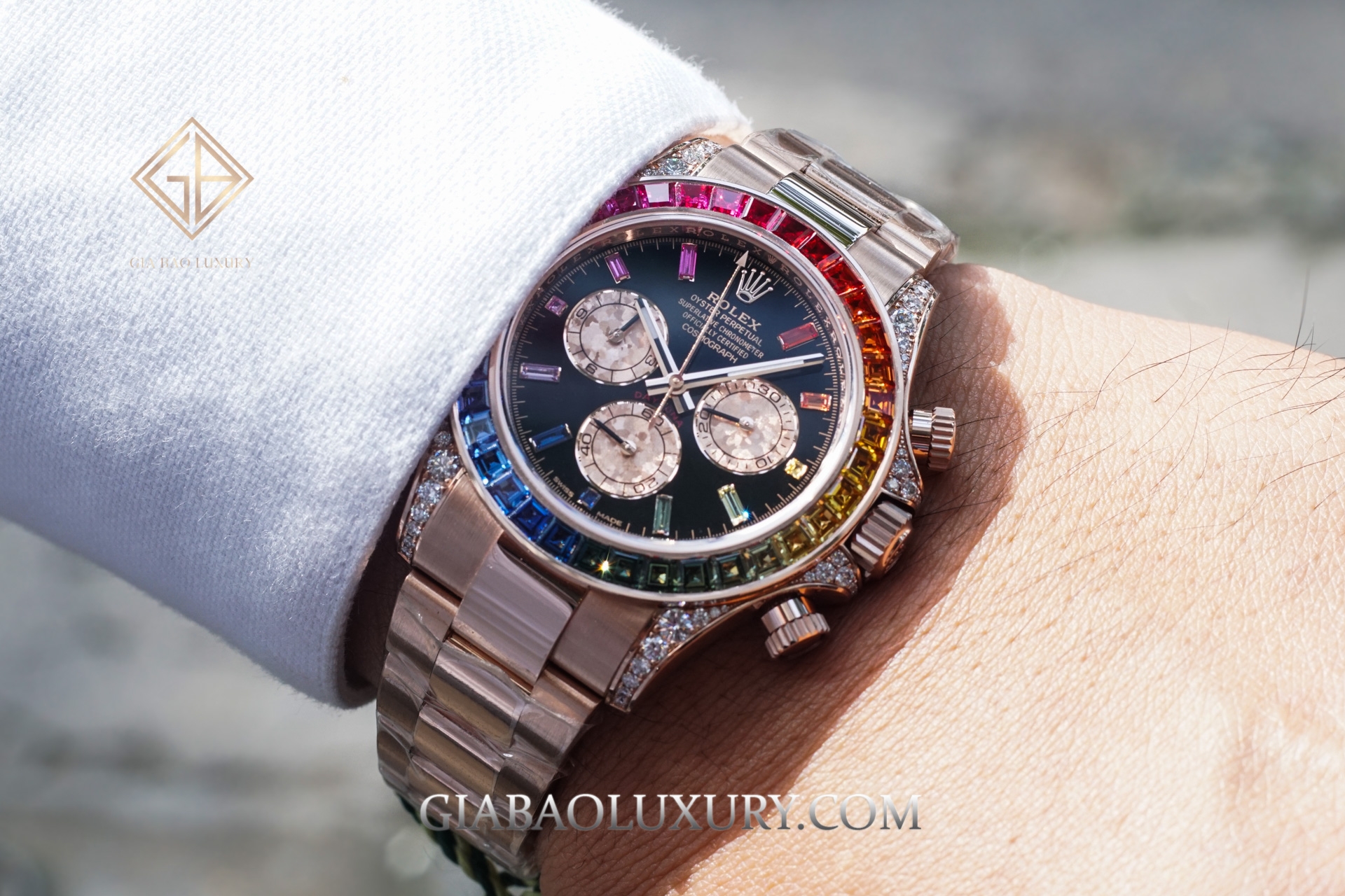 đồng hồ Rolex Daytona Rainbow Everose Gold 116595RBOW