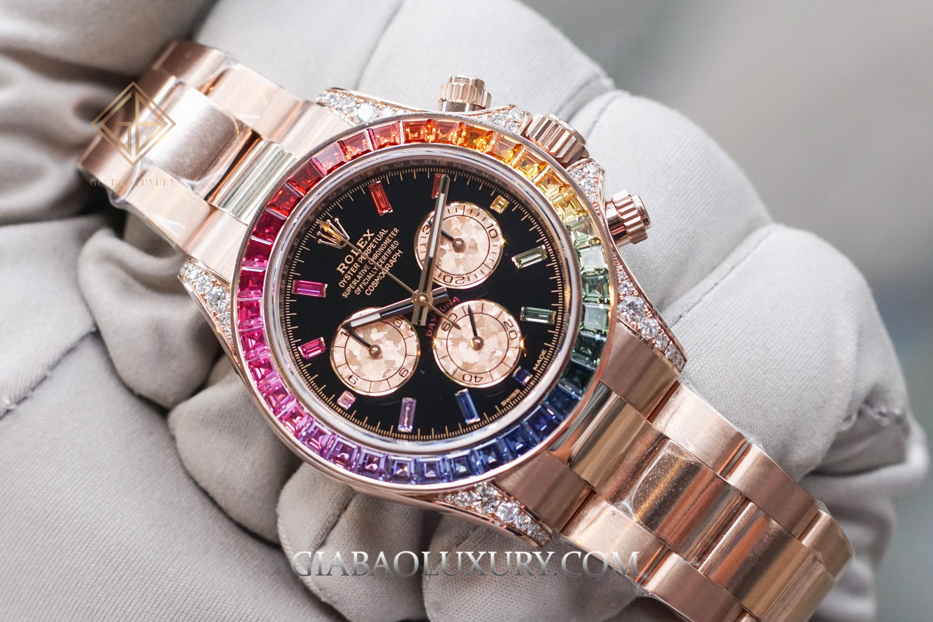Review đồng hồ Rolex Cosmograph Daytona "Rainbow" 116595RBOW