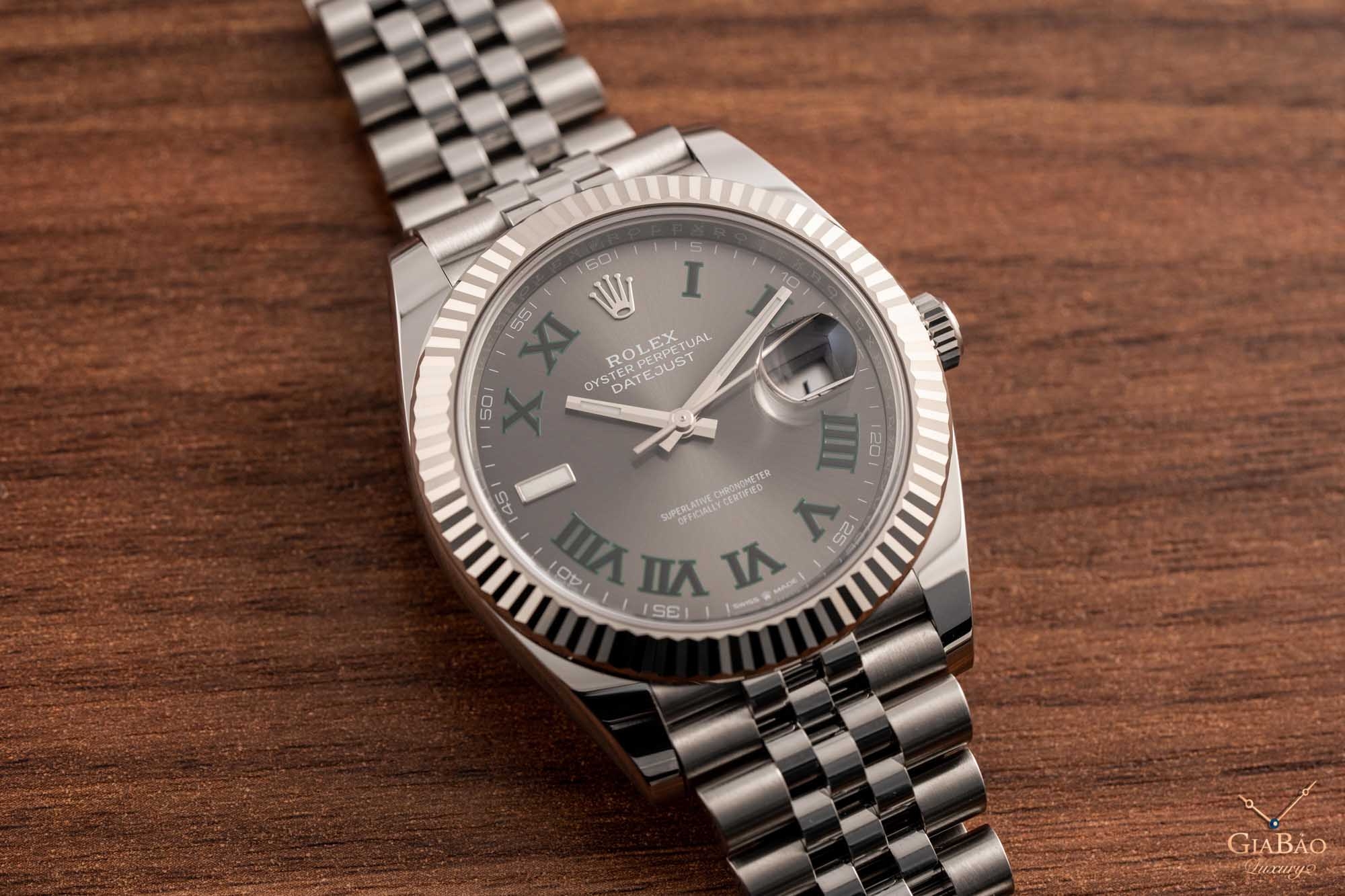 Review đồng hồ Rolex Datejust 41mm mặt số Rhodium