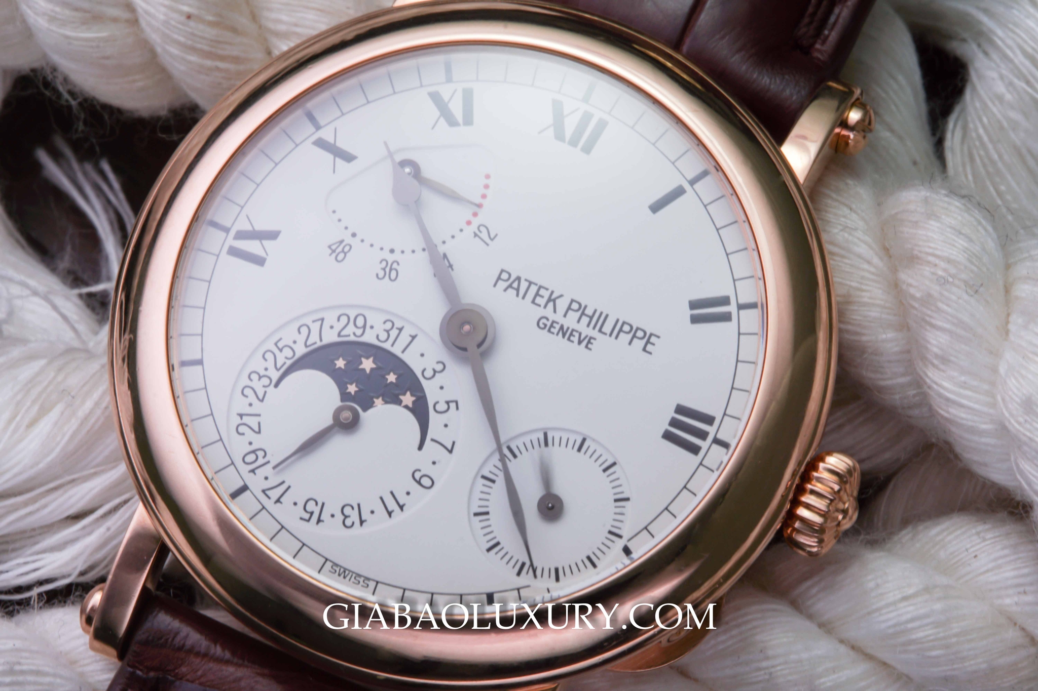 Đồng Hồ Patek Philippe Moon Phase Power Reserve Rose Gold 5054R