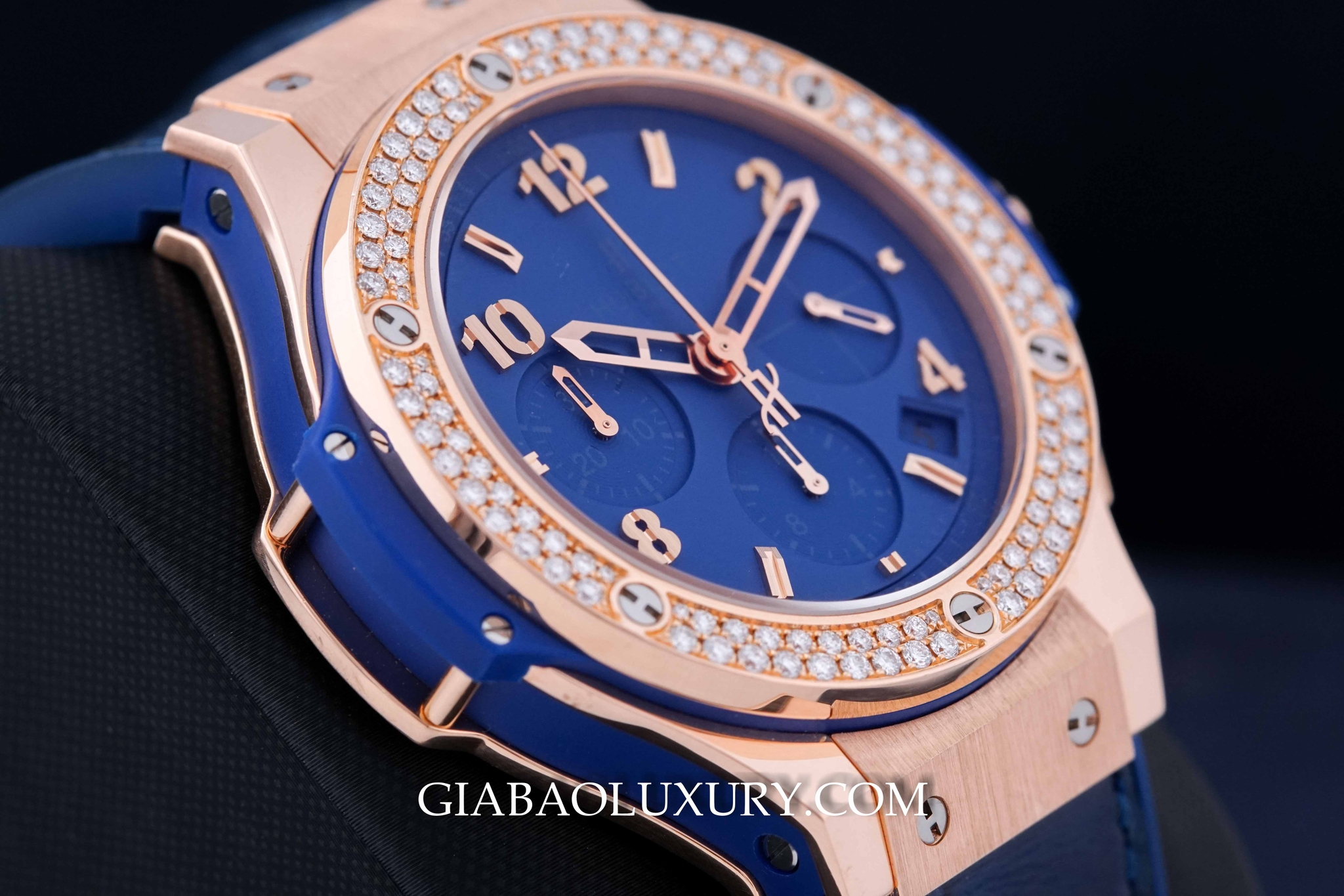 đồng hồ Hublot Big Bang  Blue Diamonds Gold 41