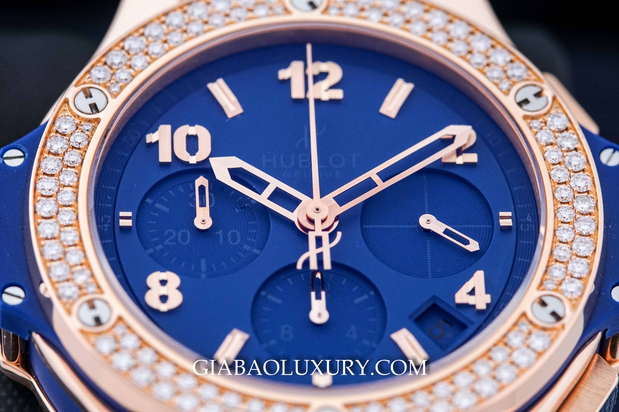 đồng hồ Hublot Big Bang  Blue Diamonds Gold 41