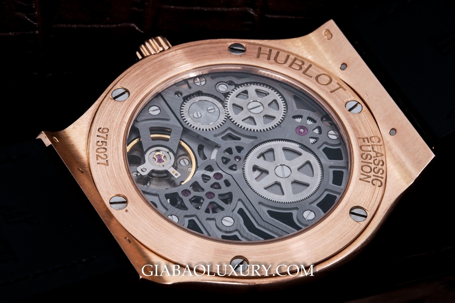 đồng hồ Hublot Classic Fusion Ultra-Thin Skeleton King Gold