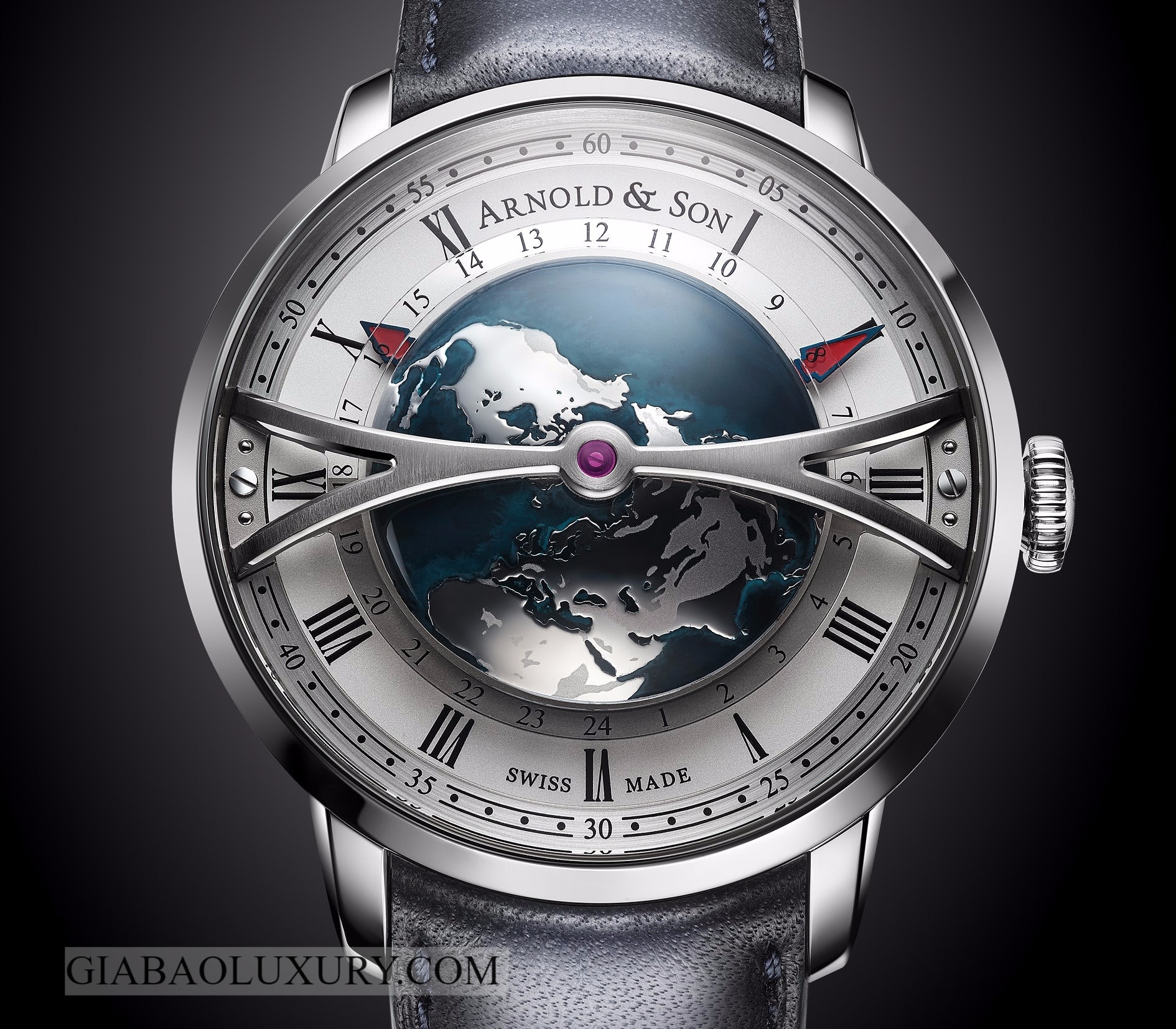 đồng hồ Arnold & Son Globetrotter Worldtimer