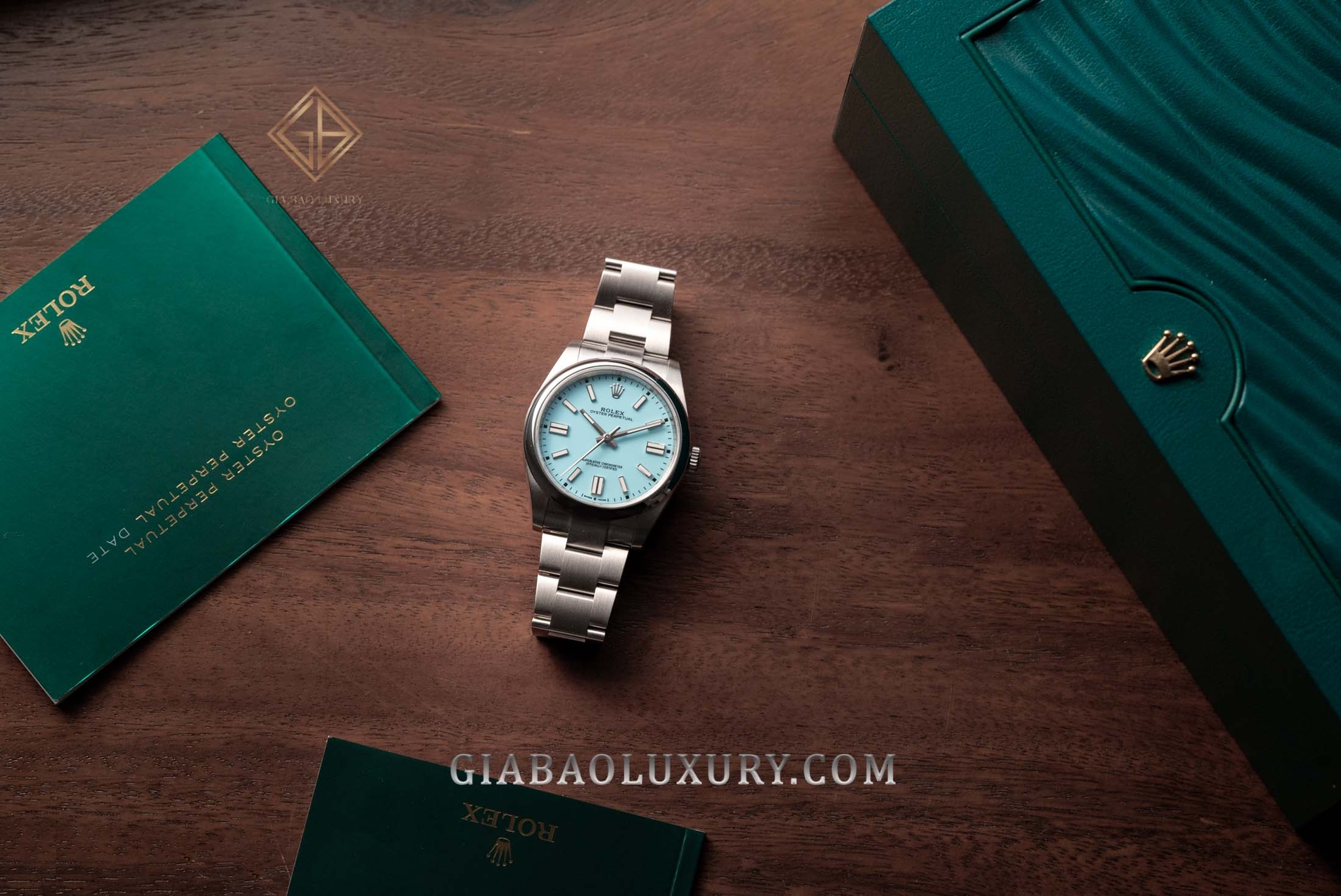 Đồng Hồ Rolex Oyster Perpetual 41 124300 Mặt Số Ice Blue