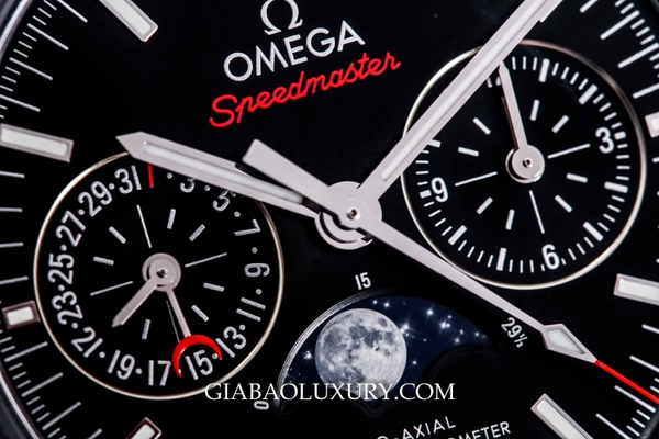 Review đồng hồ Omega Speedmaster Moonwatch Co-Axial Master Chronometer Moonphase Chronograph 44.25mm