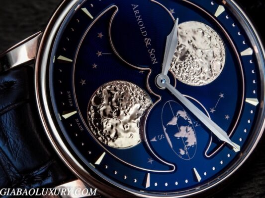 Review đồng hồ Arnold & Son HM Double Hemisphere Perpetual Moon