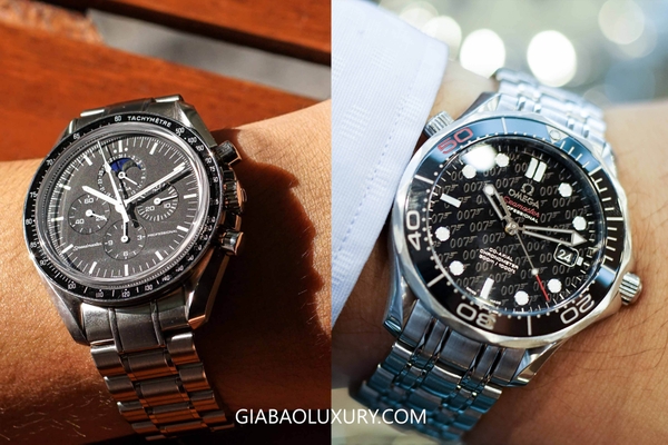 So sánh đồng hồ Omega Seamaster và Omega Speedmaster