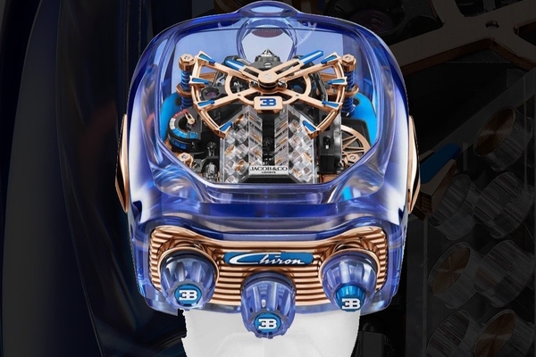 Đồng hồ Jacob & Co. Bugatti Chiron Tourbillon Blue Sapphire độc bản đầy mê hoặc